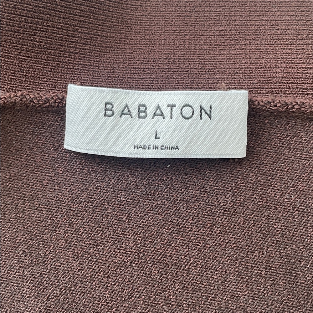 Babaton Sculpt Knit Criss Cross Cropped Tank – Mocha Brown – Size Large - Picture 8 of 10